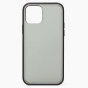 Чехол iPh 12 /iPh 12 Pro пластик плотный чёрный