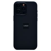 Чехол iPh 15 Pro Max силикон SC Premium с анимацией с лого и SafeMag чёрный