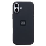 Чехол iPh 16 Plus силикон SC Premium с анимацией с лого и SafeMag чёрный