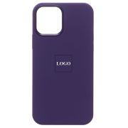 Чехол iPh 12 /iPh 12 Pro силикон SC Premium с анимацией с лого и SafeMag фиолетовый