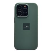 Чехол iPh 14 Pro силикон SC Premium с анимацией с лого и SafeMag оливковый