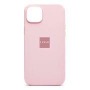 Чехол iPh 14 Plus силикон Soft Touch с анимацией и SafeMag розовый светлый