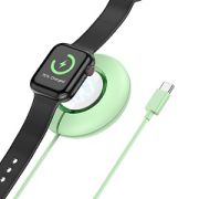 ЗУ - кабель для зарядки AppWatch Hoco CW51 Type-C зелёный