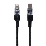Кабель Type-C - Lightning Hoco U129, 3A/PD27W, 1.2м, чёрный