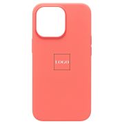 Чехол iPh 13 Pro силикон SC Premium с анимацией с лого и SafeMag розовый цитрус