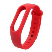Ремешок Xiaomi Mi Band 3/Mi Band 4 силикон на кнопке красный