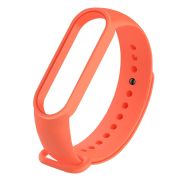 Ремешок Xiaomi Mi Band 5/Mi Band 6 силикон на кнопке оранжевый
