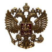 Наклейка - Герб металлический бронза