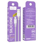 Кабель USB - Lightning Hoco X101, 2.4A, 1м, серый