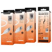 Кабель USB - Lightning Borofone BX14, 2.4A, 2м, белый
