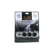 Разветвитель для прикуривателя WF-0120, 3 гнезда/1USB, 5V/2.4A
