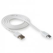Кабель USB - MicroUSB Walker C110, 2A, 1м, прочный, белый