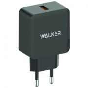 Адаптер Сетевой - Walker WH-25, 1USB/3A/QC3.0/12W чёрный