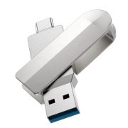 Накопитель USB 128Gb Hoco UD10 серебристый USB3.0/Type-C