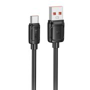Кабель USB - Type-C Hoco X115, 5A/100W, 1м, чёрный