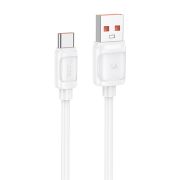 Кабель USB - Type-C Hoco X115, 5A/100W 1м, белый