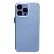 Чехол iPh 13 Pro пластик матовый дымчатый белый