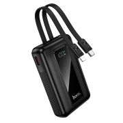 Аккумулятор внешний 10000 mAh Hoco J162 22.5W/PD20W+ встр. кабели чёрный