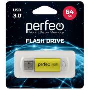 Накопитель USB 64GB Perfeo C14 Metal Series золотистый USB3.0