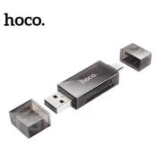 Картридер Hoco DHD01 USB/Type-C/MicroSD/SD чёрный