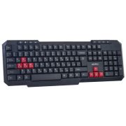 Клавиатура Perfeo Commander проводная игровая с подсветкой чёрная