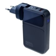 Аккумулятор внешний 10000 mAh Perfeo Plug трансформер чёрный