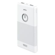 Аккумулятор внешний 10000 mAh Perfeo Splash белый