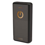 Аккумулятор внешний 20000 mAh Perfeo Splash чёрный
