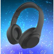 Наушники беспроводные полноразмерные Perfeo Clef чёрные