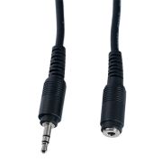 Аудиокабель - Кабель AUX 3.5 (m) - 3.5 (f) удлинитель 3м Perfeo J2202 чёрный