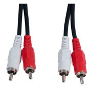 Аудиокабель - Кабель 2RCA (m) - 2RCA (m) 1м Perfeo R3001 чёрный