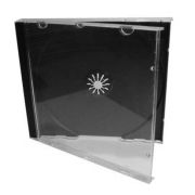 Бокс для дисков CD/DVD - CD-box пластик чёрный Standart, кратно 200шт.