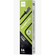 Кабель USB - Lightning Perfeo I4335 3A, 1м, чёрный