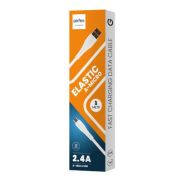 Кабель USB - MicroUSB Perfeo U4027 2.4A, 1м, силикон белый