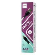 Кабель USB - MicroUSB Perfeo U4026 2.4A, 1м, силикон белый