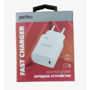 Адаптер Сетевой - Perfeo I4660, 1USB-C/PD20W белый