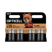 Батарейка AA, LR06 - Opticell  8BL 8/96