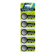 Батарейка CR2025 - Ergolux CR2025 5BL Lithium 5/100/2000