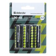 Батарейка AA, LR06 - Defender LR06 4BL Alkaline