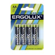 Батарейка AA, LR06 - Ergolux LR06 4BL Alkaline 4/40/720