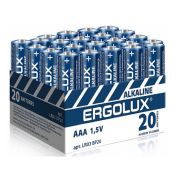 Батарейка AAA, LR03 - Ergolux LR03 20Box Promo Alkaline 20/480