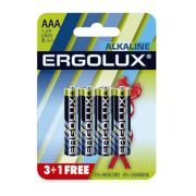 Батарейка AAA, LR03 - Ergolux LR03 4BL Alkaline (3+1) 4/40/960