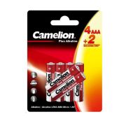 Батарейка AAA, LR03 - Camelion Plus LR03 6BL (4+2) 72/576