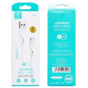 Кабель USB - MicroUSB SkyDolphin S03V, 3A, 1м, белый
