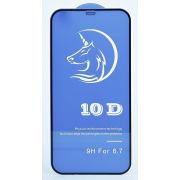 Защитное стекло для iPh 12 Pro Max чёрное 3D Clean