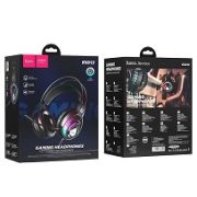 Гарнитура Hoco ESD12, USB, 2хAUX 3.5мм, полноразмерная чёрный