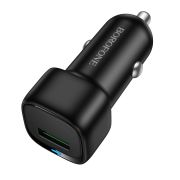 Адаптер Автомобильный - Borofone BZ34, 1USB/QC3.0 чёрный