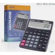 Калькулятор Perfeo PF_Е1232, бухгалтерский, 12-разр., GT, черный