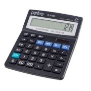 Калькулятор Perfeo PF_Е1234, бухгалтерский, 16-разр., GT, черный