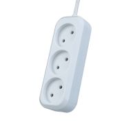Удлинитель 5м - Perfeo RU Power длина 5м; 3 розетки без заземления белый PF_B4063